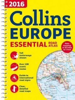 Collins Europe Essential Road Atlas 2016