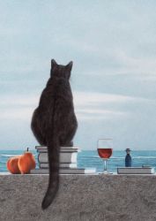 Картички Inkognito Ph Katze am Meer 8065