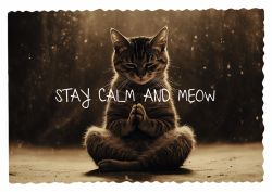 Картички Inkognito Pq Stay calm and meow 10461