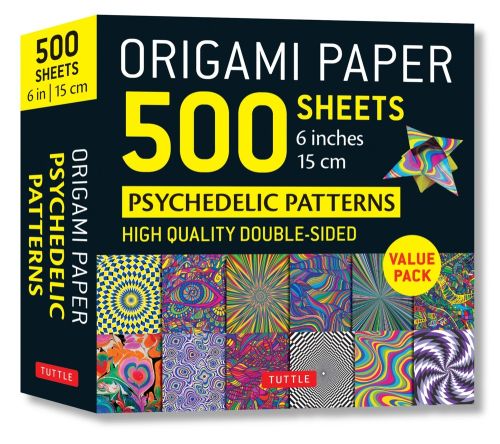 Origami Paper 500 sheets Psychedelic Patterns (15 cm)