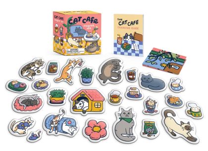  Cat Cafe Magnet Set : Meow! 