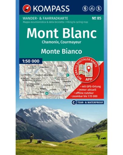 Map Mont Blanc / Monte Bianco KW 1:50.000