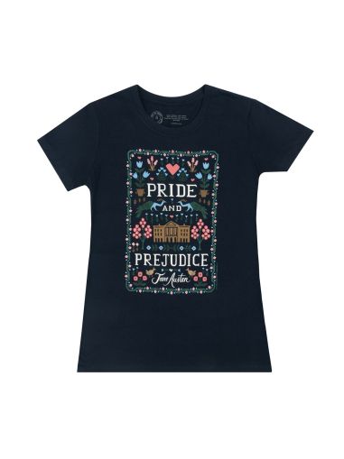 Puffin in Bloom Pride and Prejudice Women`s Crew T-Shirt X-Large