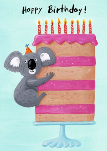 Картички Inkognito Ph 38616 Happy Birthday Koala