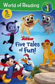 World of Reading Disney Junior Five Tales of Fun (Level 1 Reader Bindup)  ( бройка с външни забележки)