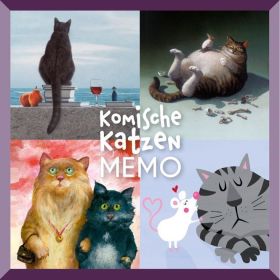 Memo-Spiel Komische Katzen. (игра)