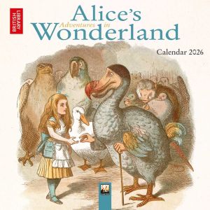 British Library: Alice's Adventures in Wonderland Mini Wall Calendar 2026 (Art C