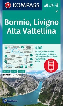 Map Bormio, Livigno, Alta Valtellina KW 1:50.000