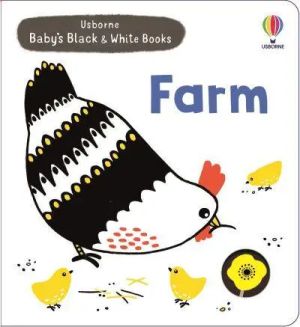 Baby`s Black and White Books Farm