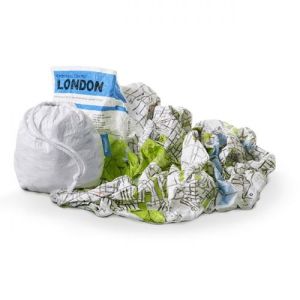 CRUMPLED CITY MAP LONDON